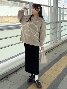 「アイテム（キーホルダー）」を使った、Reiさん（レディース・158cm・20代）の秋コーディネート