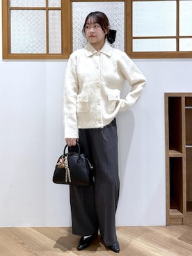 「アイテム（キーホルダー）」を使った、Reiさん（レディース・158cm）の秋コーディネート
