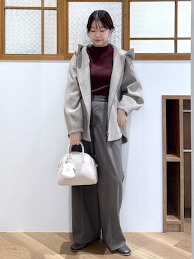 「アイテム（キーホルダー）」を使った、Reiさん（レディース・158cm）の秋コーディネート