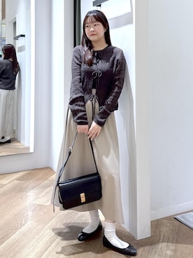 「運動会コーデ」｜「アイテム（バレエシューズ）」を使った、Reiさん（レディース・158cm）の秋コーディネート