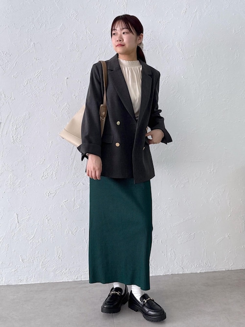 WEB限定・ミドル丈】レディハンサムシリーズ ウールライク金ボタン