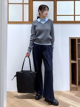 「ROPE' PICNIC（ロペピクニック）のアイテム」を使った、Reiさん（レディース・158cm）の秋コーディネート