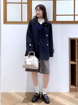 「アイテム（キーホルダー）」を使った、Reiさん（レディース・158cm・20代）の秋コーディネート