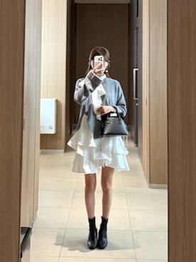 「アイテム（ワンピース）」を使った、りちゃんさん（レディース・161cm・20代）の冬コーディネート