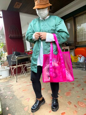 「Rodeo Crowns（ロデオクラウンズ）のアイテム（ジャケット/アウター）」を使った、ssszさん（レディース・159cm）の冬コーディネート