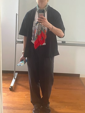 「CELINE（セリーヌ）のアイテム（財布/小物）」を使った、KENTAさん（メンズ・178cm）の夏コーディネート