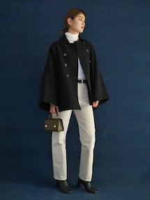 DES PRES（デ・プレ）の「ウールモッサ ステンカラーミディコート