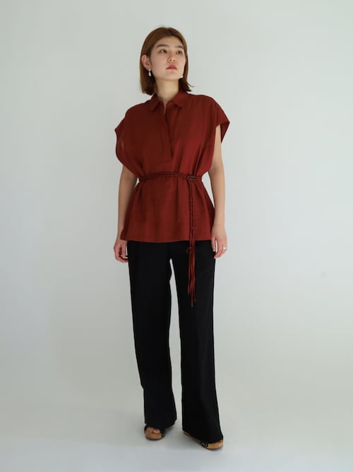 セール】ツイルリネン セミワイドイージーパンツ（その他パンツ）｜DES  