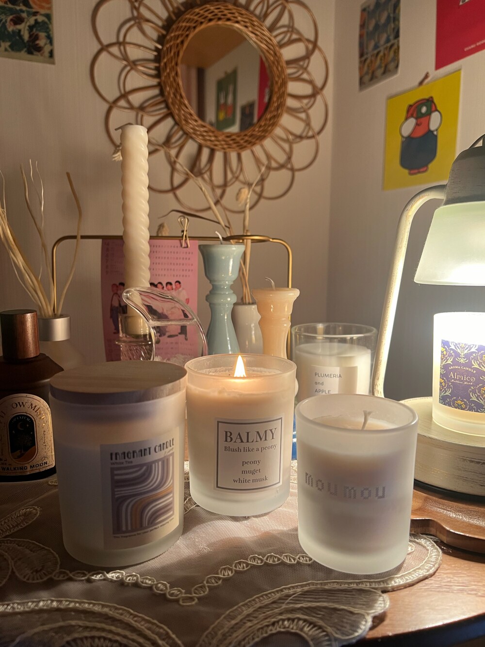 「キャンドル、インテリア、インテリア雑貨、おしゃれ、BIRTHDAY BAR」｜「BIRTHDAY BARのFRAGRANT CANDLE（キャンドル、グレー系）」を使った、ちゃみまる🐶さん（レディース・146cm）の冬コーディネートの1枚目の写真