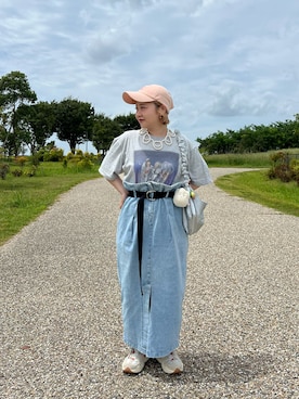 「アイテム（チャーム）」を使った、ちゃみまる🐶さん（レディース・146cm）の夏コーディネート
