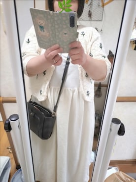 「アイテム（ジャンパースカート）」を使った、りるマダムさん（レディース・152cm）の夏コーディネート