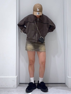 「アイテム（デニムスカート）」を使った、hm2931さん（レディース・159cm・20代）の秋コーディネート