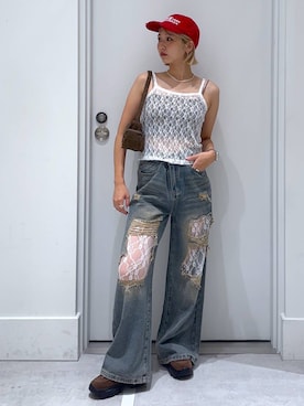 「アイテム（モカシン/デッキシューズ）」を使った、hm2931さん（レディース・159cm・20代）の夏コーディネート
