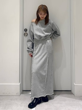 「FOREVER 21（フォーエバー トゥエンティーワン）のアイテム（スウェット）」を使った、hm2931さん（レディース・159cm）の冬コーディネート