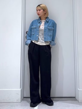 「アイテム（モカシン/デッキシューズ）」を使った、hm2931さん（レディース・159cm・20代）の秋コーディネート