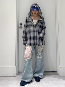 「新作」｜「アイテム（キャミソール）」を使った、hm2931さん（レディース・159cm）の春コーディネート