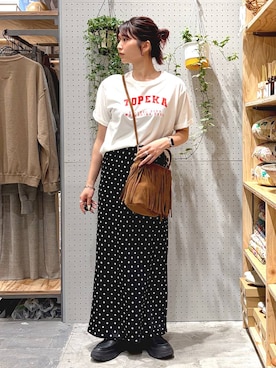 「GEORGE'S（ジョージズ）のアイテム（バッグ）」を使った、hm2931さん（レディース・159cm）の春コーディネート