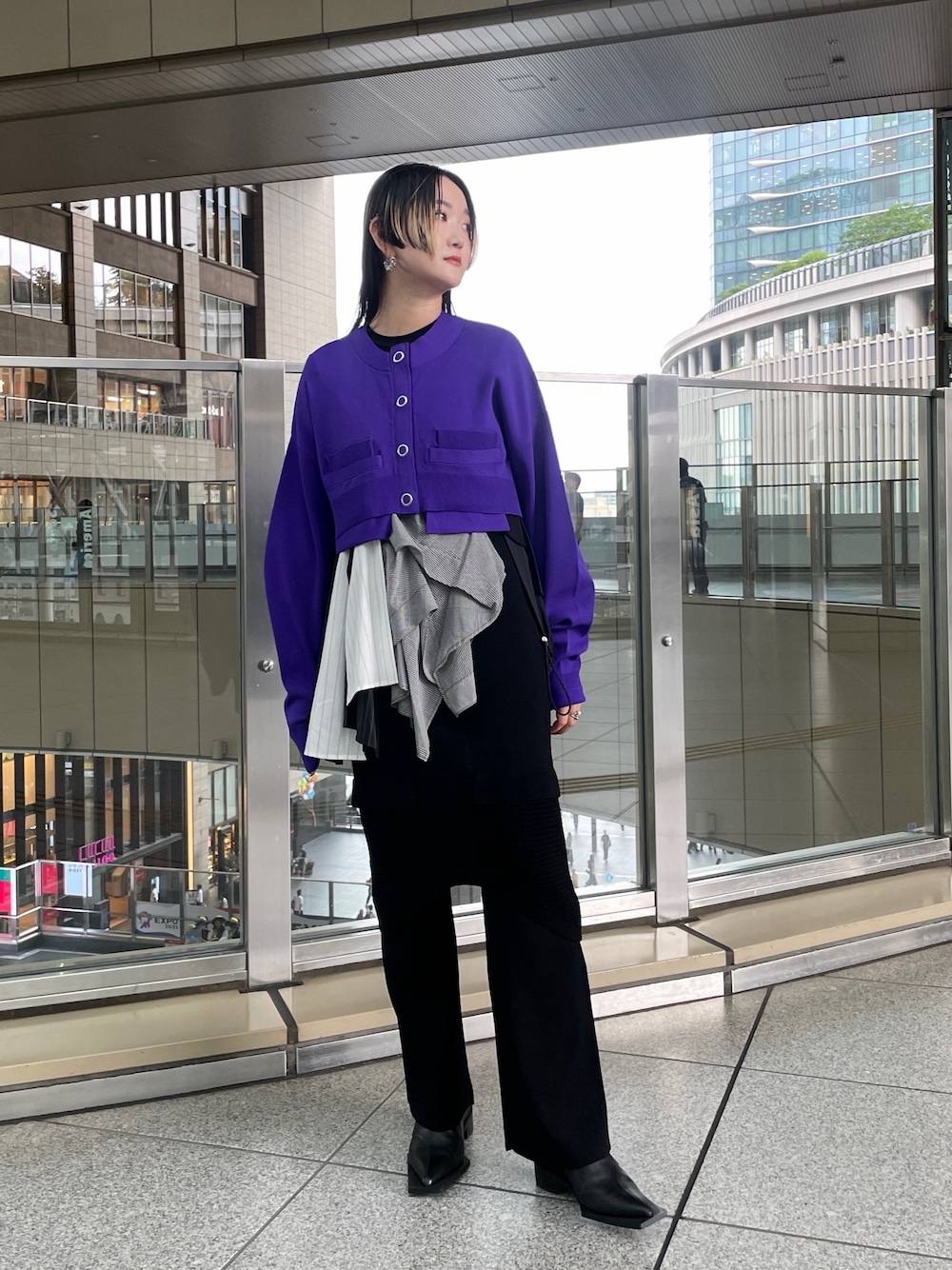 アンスリード MULTICOLOR WAVE LINE SHORT KNIT | ニット | WOMEN'S