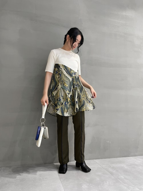アンスリードマーブルアートTシャツ