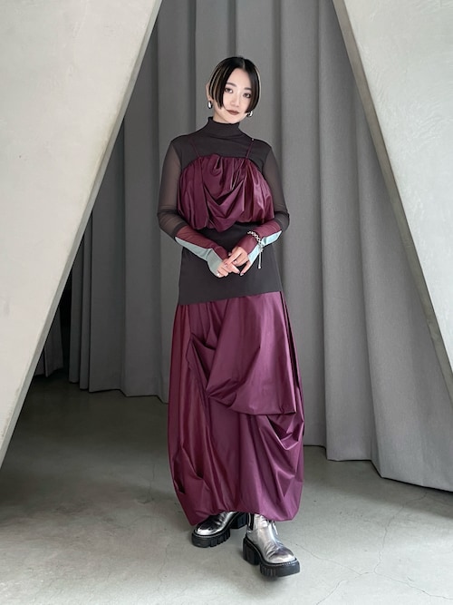 DRAPE BALLOON BUSTIER / ドレープバルーンビスチェ