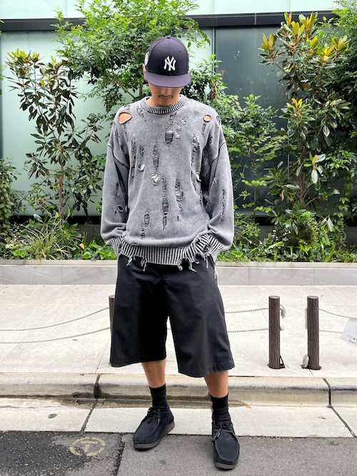 セール】DankeSchon/ダンケシェーン/DAMAGE PIGMENT KNIT