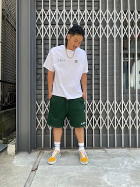 「WHITELAND（ホワイトランド）のアイテム（スウェットパンツ）」を使った、MASATOさん（メンズ・178cm）の春コーディネート