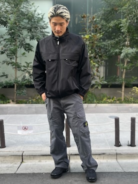 「いいね返し」｜「アイテム（ナイロンジャケット）」を使った、MASATOさん（メンズ・178cm）の冬コーディネート