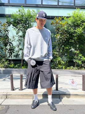 「WHITELAND（ホワイトランド）のアイテム（その他パンツ）」を使った、MASATOさん（メンズ・178cm）の秋コーディネート