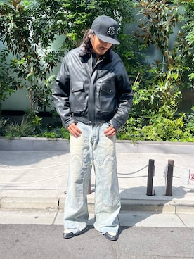 「DANKE SCHON（ダンケシェーン）のアイテム（ブルゾン）」を使った、MASATOさん（メンズ・178cm）の秋コーディネート