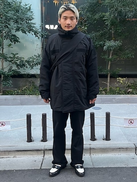「DANKE SCHON（ダンケシェーン）のアイテム（その他アウター）」を使った、MASATOさん（メンズ・178cm）の冬コーディネート