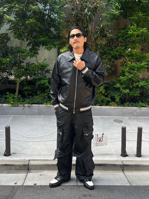 DankeSchon/ダンケシェーン/PREMIUM COATING WIDE POCKET PANTS