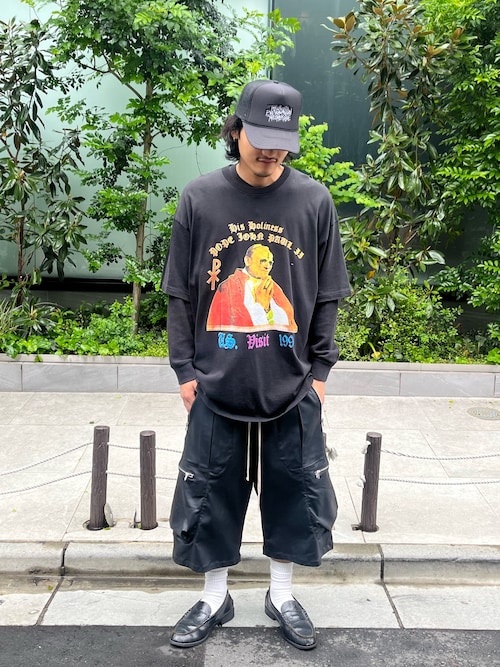 DankeSchon/ダンケシェーン/COATING BAGGY CARGO SHORTS（カーゴ