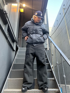 「いいね返し」｜「アイテム（ブルゾン）」を使った、MASATOさん（メンズ・178cm）の冬コーディネート