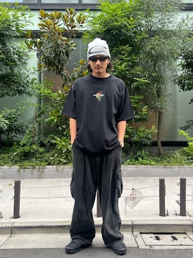 「A4A（エーフォーエー）のアイテム」を使った、MASATOさん（メンズ・178cm）の夏コーディネート