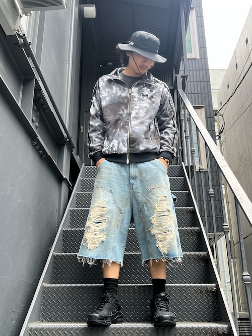 WHITELAND/ホワイトランド/DENIM DOUBLE KNEE SHORT PANT