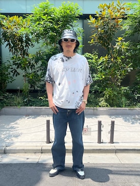 「DANKE SCHON（ダンケシェーン）のアイテム（トップス）」を使った、MASATOさん（メンズ・178cm）の夏コーディネート