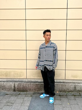 「HUF（ハフ）のアイテム（その他パンツ）」を使った、genki satoさん（メンズ・182cm）の夏コーディネート