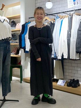 「アイテム（レッグウェア）」を使った、かとゆかさん（レディース・157cm・20代）の秋コーディネート