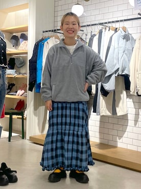「アイテム（レッグウェア）」を使った、かとゆかさん（レディース・157cm・20代）の秋コーディネート
