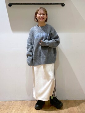 「アイテム（レッグウェア）」を使った、かとゆかさん（レディース・157cm・20代）の冬コーディネート