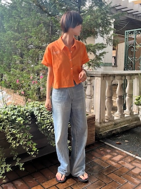 加藤早織さん（レディース・163cm）の夏コーディネート