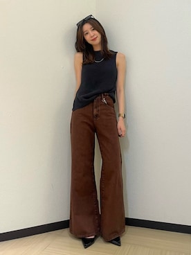 加藤早織さん(レディース・163cm)の春コーディネート