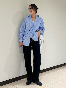 「Ungrid（アングリッド）のアイテム（ファッション雑貨）」を使った、加藤早織さん（レディース・163cm）の秋コーディネート