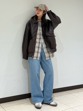 加藤早織さん（レディース・163cm）の冬コーディネート