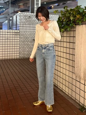 加藤早織さん(レディース・163cm)の春コーディネート