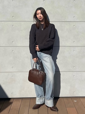 加藤早織さん（レディース・163cm）の冬コーディネート