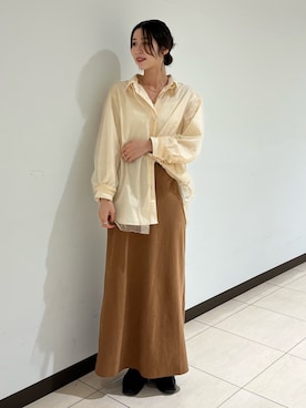 加藤早織さん(レディース・163cm)の秋コーディネート