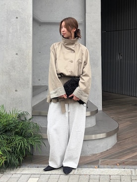 加藤早織さん(レディース・163cm)の秋コーディネート