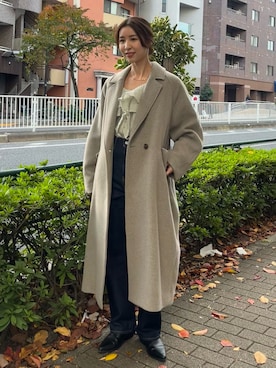 「イエベ春」｜加藤早織さん（レディース・163cm）の秋コーディネート