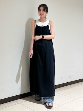 「Ungrid（アングリッド）のアイテム（ワンピース/ドレス）」を使った、加藤早織さん（レディース・163cm）の夏コーディネート